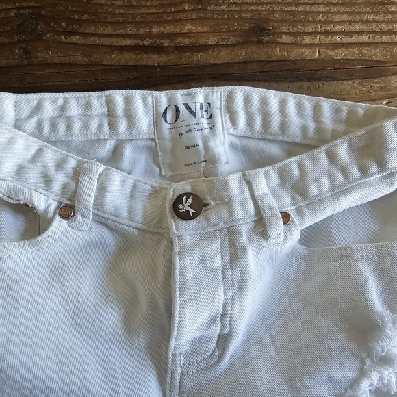 One Teaspoon Distressed Yard Birds Skinny Jeans Sz 26 NWOT - Picture 16 of 16